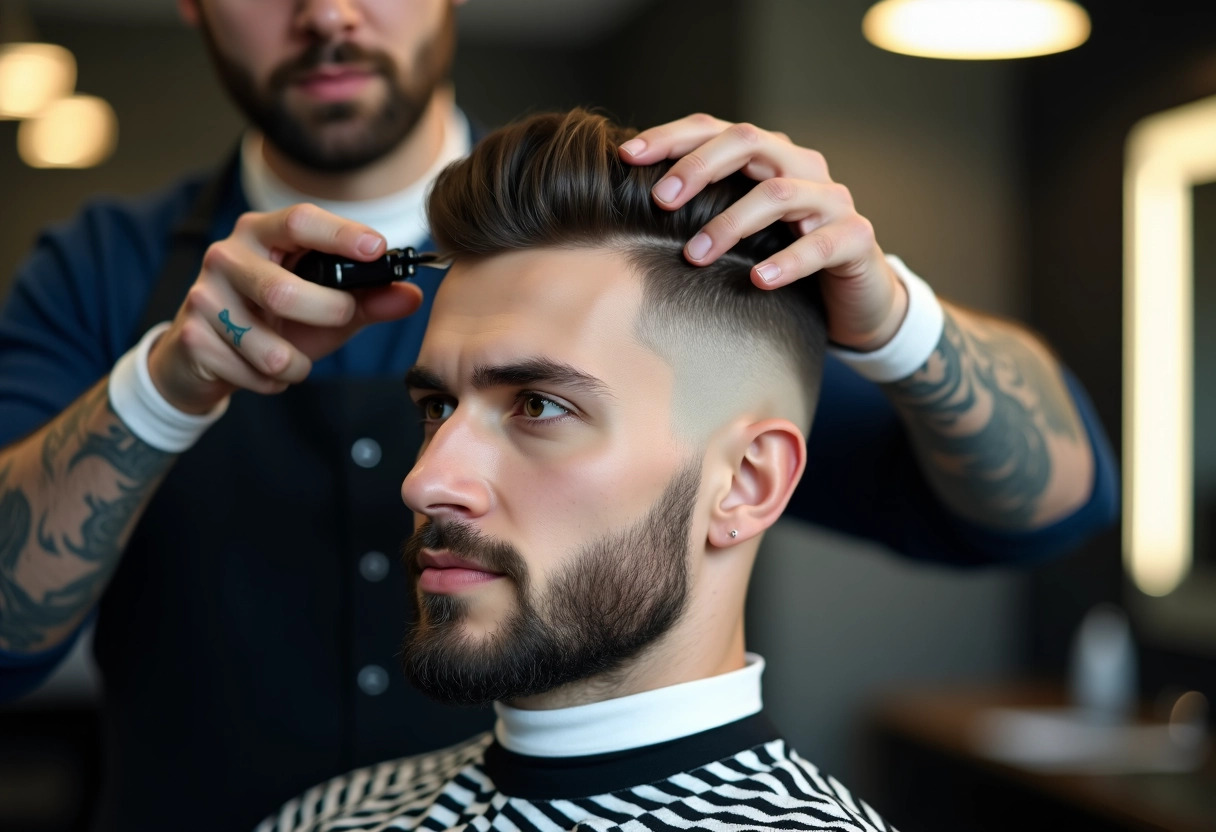 homme coiffure